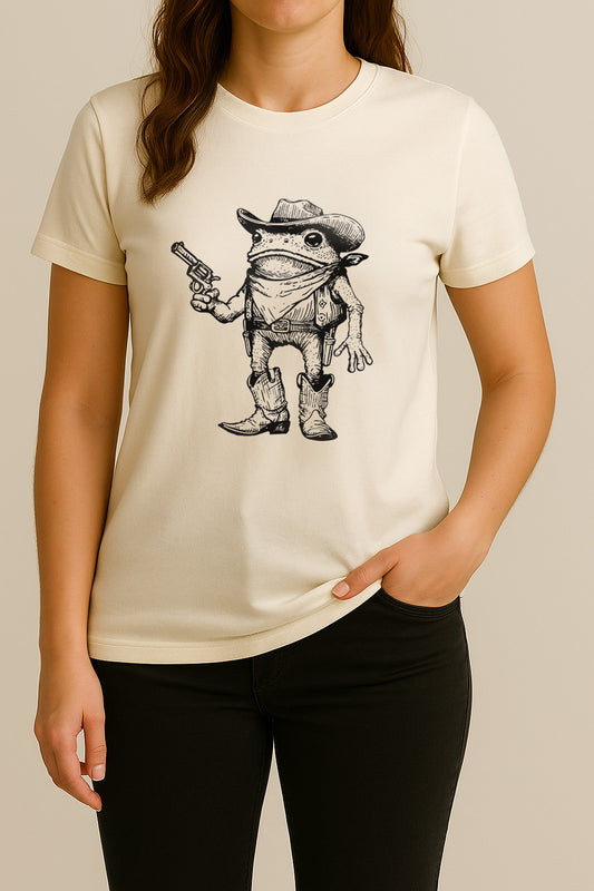 Howdy Frog – One-Sided Tee (Illustration Only)
