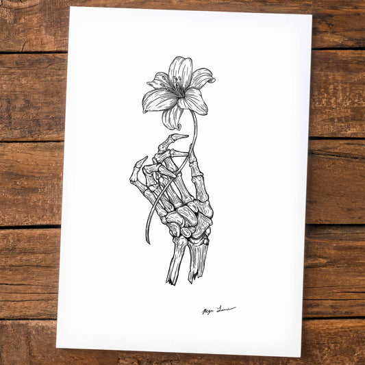 Death's Lily Print