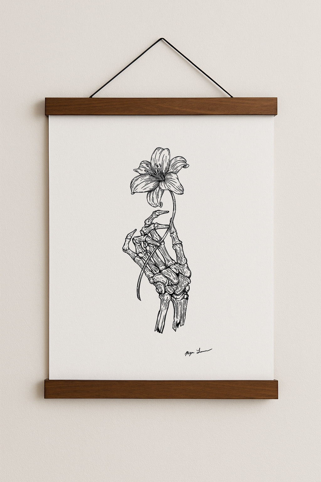Death's Lily Print