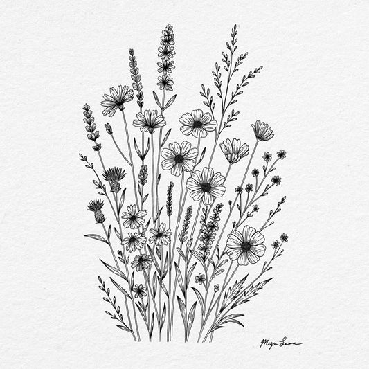 Winsome Wildflowers — Art Print